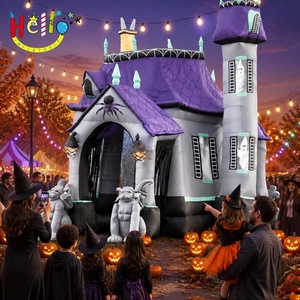 Castillo Inflable Gigante de Halloween, Casa <span class=keywords><strong>Embrujada</strong></span>, <span class=keywords><strong>Mansión</strong></span> Terrorífica para Decoración de Jardín o Parque Temático - Product Image 6
