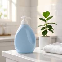 Bouteille pompe HDPE 500 ml vide pour savon liquide, lavage des mains, lessive – Couleur personnalisée, OEM