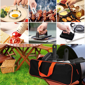 Hoàn Chỉnh BBQ Nướng Set Cho Nam Giới Phụ Nữ Spatulas Scraper phết Bìa Và Burger Smasher Flat Top Vỉ Nướng Phụ Kiện <span class=keywords><strong>Kit</strong></span> - Product Image 4