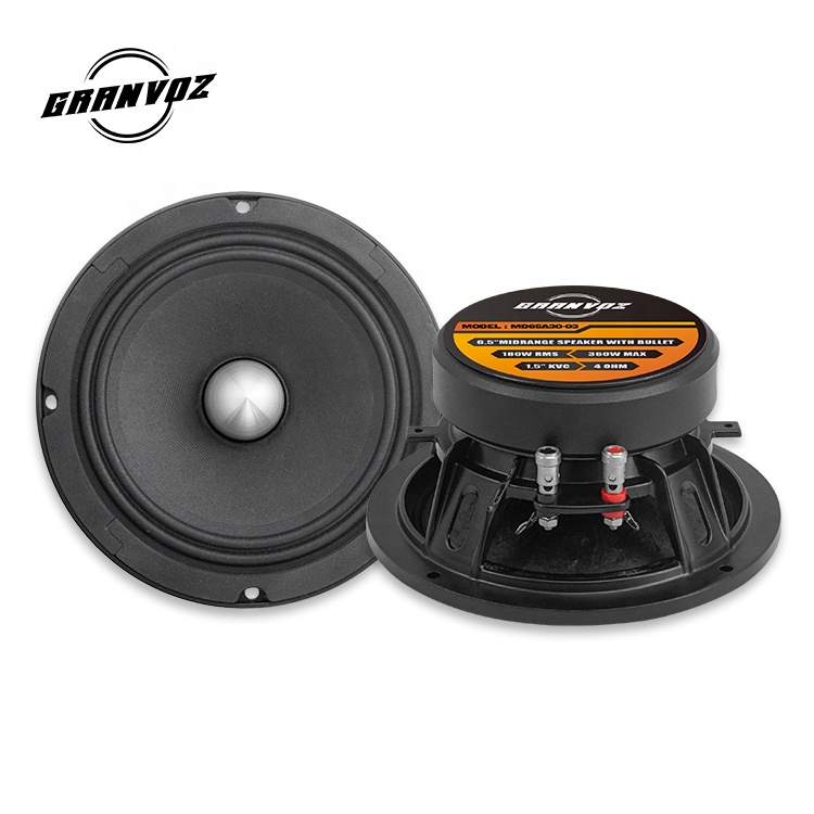 Полнодиапазонный автомобильный Профессиональный аудиодинамик высокого качества 4 Ом 6,5 дюйма алюминиевые колонки среднего диапазона