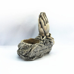 La tomba di Decorazioni <span class=keywords><strong>In</strong></span> <span class=keywords><strong>Resina</strong></span> Pregare Mani Memoriale Vaso di <span class=keywords><strong>Fiori</strong></span> - Product Image 2