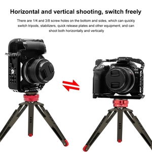 Alta calidad para <span class=keywords><strong>Canon</strong></span> <span class=keywords><strong>EOS</strong></span> <span class=keywords><strong>R10</strong></span> PULUZ Metal Camera Cage Stabilizer Rig - Product Image 5