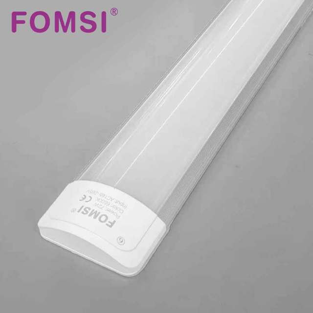 FOMSI LED Aluminum Batten Purification Light 72W LED Batten Tube Commercial Office Surface Ceiling Mounted Linear Light
