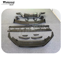 Kit carrosserie carbone style performance pour Audi R8 2015-2019 Type 4S pré-lifting : Lame avant, jupes latérales, diffuseur arrière, spoiler