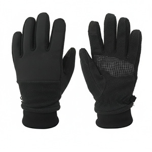 Winter Thermal Ski Gloves Fleece Lined Touchscreen Compatible Black Unisex For Running Cycling And <b>Skiing</b> - Product Image 2