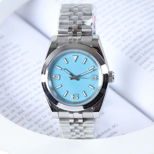 Montre NH35 sans logo, 36 mm/39 mm, mouvement mécanique automatique, cadran bleu NH35, étanche 50 mètres, verre saphir, montre-bracelet de luxe - Product Image 3