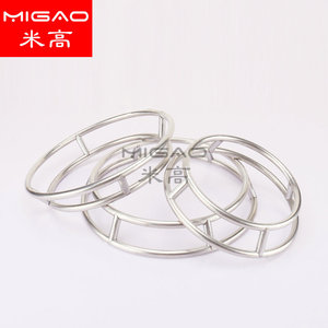 Estante para ollas de tubo redondo de acero inoxidable Migao, estante de almacenamiento de cocina multifunción engrosado para ollas de tamaño grande, mediano y pequeño - Product Image 1