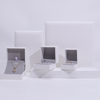 Boîte à Bijoux Écologique en Gros pour Colliers Bracelets Bagues, Emballage Personnalisé Haut de Gamme en Carton Blanc