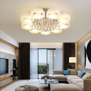Grande nouvelle lampe de salon, en cristal, pour plafond, combinaison d'éclairage de hall simple et moderne, ensemble complet pour toute la maison - Product Image 1