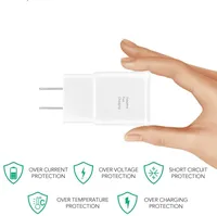 Pour Samsung S7/S7 Edge/S6/S6 Plus/A6/J7/J3/Note 5 4 chargeur mural adaptateur USB 15W charge rapide câble TYPE-C 7W puissance de sortie