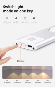 橱柜灯家具照明下的USB磁性无线家庭厨房运动传感器发光二极管 - Product Image 3