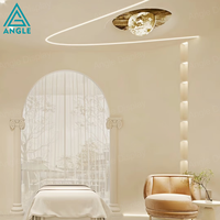 Projet de rénovation de mobilier et d'éclairage LED pour salon de beauté écologique, studio de soins de la peau et clinique esthétique