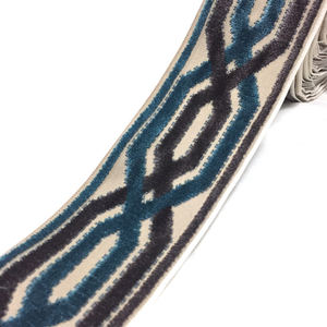 Tapicería Jacquard de encaje de ganchillo, cinta de terciopelo para cortina, calidad asegurada, novedad - Product Image 5