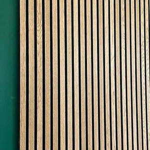 Eichen furnier Lattenrost Wand paneel Akupanel Furnier Akustische Lamellen platte Holz 240cm x 60cm