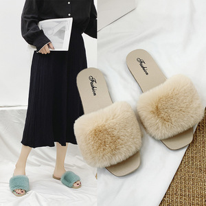 <span class=keywords><strong>Pantofole</strong></span> <span class=keywords><strong>pelose</strong></span> da donna di vendita calda di moda <span class=keywords><strong>pantofole</strong></span> calde antiscivolo per studenti di moda scarpe da esterno con fondo morbido - Product Image 4
