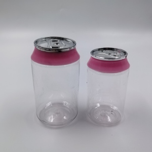 Bouteilles en plastique PET transparentes personnalisées de 90 ml et 135 ml avec revêtement en aluminium pour jus d'<span class=keywords><strong>orange</strong></span>, avec pot en plastique personnalisé - Product Image 1