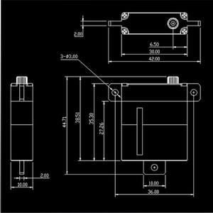 Servo Digital KINGMAX CLS0911W de 26g, Engranaje Metálico Completo, Motor sin Núcleo de Alto Voltaje y Alta Velocidad, Rodamiento 2BB, Banda Muerta de 2s, RC - Product Image 4