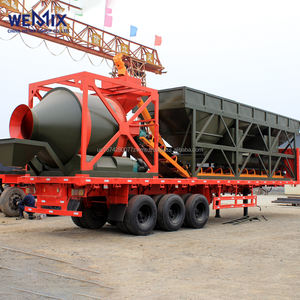 YHZM1500 Centrale à béton mobile Centrale à béton mobile Mélangeur à tambour à tambour Centrale à béton mobile - Product Image 1