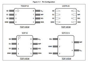 ชิปหน่วยความจำ EEPROM PCIe สำหรับจัดเก็บหน่วยความจำต้นฉบับ24C02 24C04 24C08 24C32 24C128 24C256 34C04 DDR5 - Product Image 5