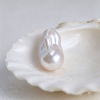 Perles baroques d'eau douce de qualité AAAA, 14 mm+, blanches, naturelles, pour la fabrication de bijoux