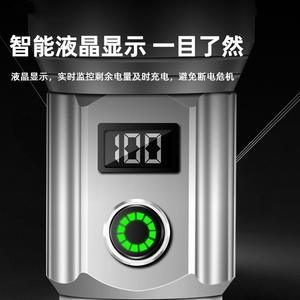 Linterna Profesional de Alta Potencia con Pantalla Digital Recargable de Largo Alcance, Iluminación de Emergencia para Exteriores, Luz Láser Blanca - Product Image 3