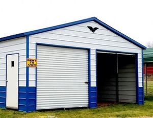 Portão de Rolagem Manual de Aço Galvanizado 8x7 para Contêineres, Preços Acessíveis para Portas de Garagem de Metal - Product Image 1