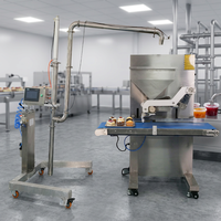 Mesin Unifiller Boul New Bakery Cake Transfer & Hopper Topper dengan Kompatibilitas Susu & Buah