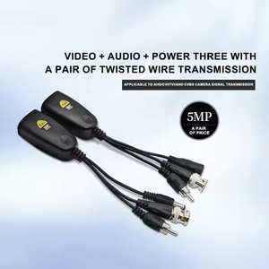 จำลอง ahd/cvi/tvi/cvbs 300เมตร RJ45 3-in-1 BNC 5MP จอภาพคู่บิดรับส่งสัญญาณวิดีโอ Balun พลาสติก - Product Image 2