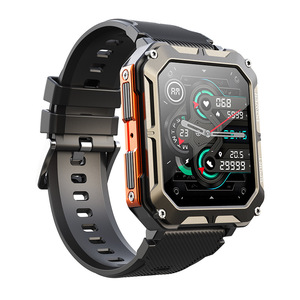 Montre connectée multifonctionnelle à écran TFT avec boîtier en alliage, montre intelligente carrée, fréquence cardiaque, suivi du sommeil, notification d'appel, suivi de la forme physique - Product Image 1