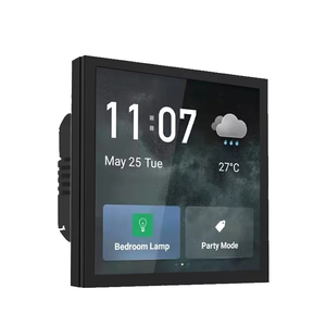 <span class=keywords><strong>3</strong></span> Gang Tuya Wireless Smart Home <span class=keywords><strong>Zigbee</strong></span> Gateway 4 pouces Tuya Smart Central Control Panel Switch Wall Panel IR Controller - Product Image 1