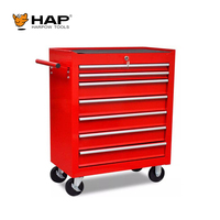 Armoire à outils roulante à 7 tiroirs sur roulettes, chariot à outils avec système de verrouillage et tiroirs coulissants, organisateur d'outils
