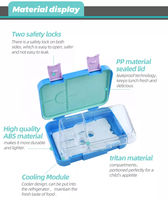 Nouvelle arrivée AOHEA : Boîte à bento isotherme en Tritan pour enfants avec bac à glaçons et blocs réfrigérants