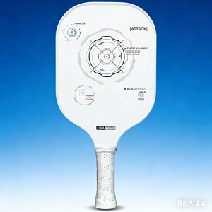 FitSpark 2026 Nouvelle Raquette de Pickleball Portable en Fibre de Carbone avec Noyau en Nid d'Abeille, Standard USAPA, 16mm, Fourniture d'Usine OEM, pour le Divertissement - Product Image 1