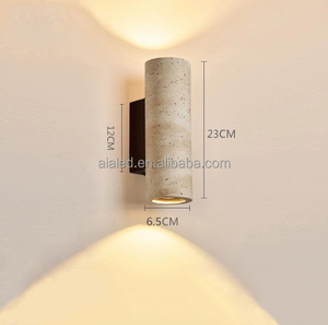 Lampe murale intérieure en pierre de style nordique créatif, pierre de pavé crème, lampe murale intérieure pour salon, lampe murale design pour chambre - Product Image 3