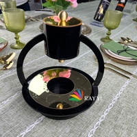 Juego de Mayim Achronim de Lucite Dorado Personalizado con Palabras Hebreas en 3D, Taza de Lavado de Manos de Acrílico con Cuenco