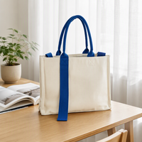 Sac fourre-tout réutilisable compact en toile de coton recyclé de haute qualité, respectueux de l'environnement, avec logo personnalisé imprimé