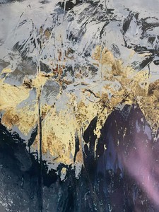 Tranh In Vải Trừu Tượng Tranh Sơn Dầu Màu Vàng Và Trắng Tranh Trang Trí Tường Và Nghệ Thuật Treo Tường - Product Image 2