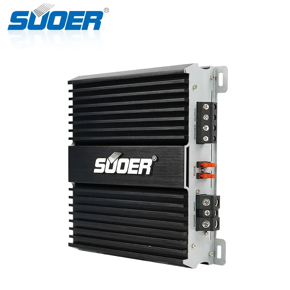 Suoer CB-800D-C سيارة مكبر للصوت فئة d أحادية 2400 واط سيارة السلطة قطعة واحدة سيارة مكبر كهربائي