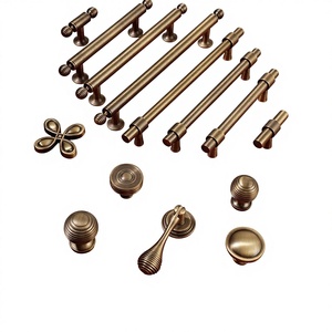 Manija <span class=keywords><strong>para</strong></span> Puerta <span class=keywords><strong>de</strong></span> <span class=keywords><strong>Armario</strong></span> MI RUI, Diseño Americano, Latón Macizo Forjado, Acabado Bronce Antiguo, Estilo Moderno, <span class=keywords><strong>para</strong></span> Muebles <span class=keywords><strong>de</strong></span> Hogar y Oficina - Product Image 1