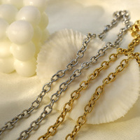 Cadena de Acero Inoxidable 304 Estilo Cubano Hip Hop, Color Dorado, 26g, para Hombre y Mujer, Joyería de Moda, Accesorios, Regalo