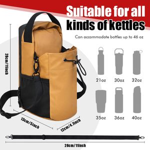 Sac de sport magnétique pour hommes et femmes, organisateur de sac de sport magnétique, porte-bouteille d'eau de 18 à 40 oz avec plusieurs poches, sac de sport de voyage - Product Image 4