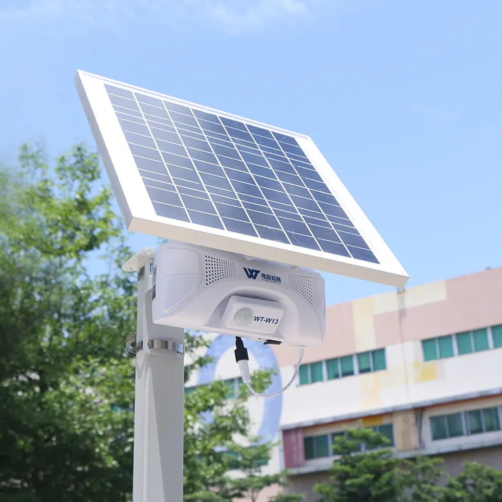 Infrared Human Body Detector Alarm Waterproof Outdoor Courtyard Solar Energy Motion Sensor Alarm System