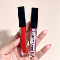 Gloss à lèvres mat liquide à marque privée, rouge à lèvres personnalisé avec logo, longue tenue, waterproof, sans cruauté animale, OEM ODM, vente en gros