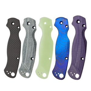 공장 맞춤형 스파이더 코나이프 매닉스 2 delica Para 2 3 샤먼 티타늄 <span class=keywords><strong>G10</strong></span> 탄소 섬유 알루미늄 목재 나이프 핸들 스케일 - Product Image 2