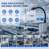 Robot Industrial SCARA FOBOT Mb25sc-800 de 4 Ejes, Carga Útil de 25 kg, Alcance de 800 mm, Integración SI, Control PLC para Manipulación de Carga Pesada
