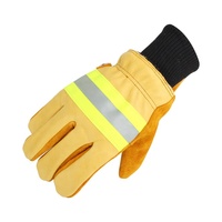 Gants de sapeur-pompier certifiés EN659, résistants à la chaleur et aux coupures, avec bande réfléchissante, pour la lutte contre les incendies et les secours structurels.