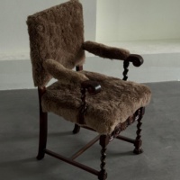 Vente directe d'usine, chaise classique sculptée à la main, design rétro américain, art créatif, personnalité, peut être personnalisée