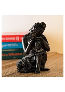 Handcrafted Resin <b>Buddha</b> Statue Feng Shui Home Decor Indoor Tabletop <b>Ornament</b> Living Room Art Piece 100% Handmade - Product Image 5