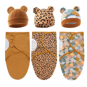 Manta Envolvente para Bebé, Saco <span class=keywords><strong>de</strong></span> Dormir <span class=keywords><strong>de</strong></span> Algodón Puro para Recién Nacidos, Absorbente <span class=keywords><strong>de</strong></span> Humedad, Anti-Sobresalto, Anti-Patadas, para Todas las Estaciones - Product Image 2