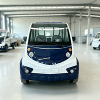 Camion de patrouille électrique de qualité industrielle, 4 places, avec benne et porte-bagages pour la sécurité des campus et le transport utilitaire, OEM